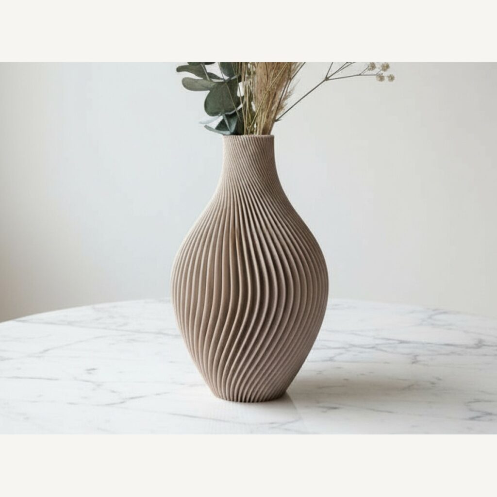 Jarrón Espiral Oliva 15 cm