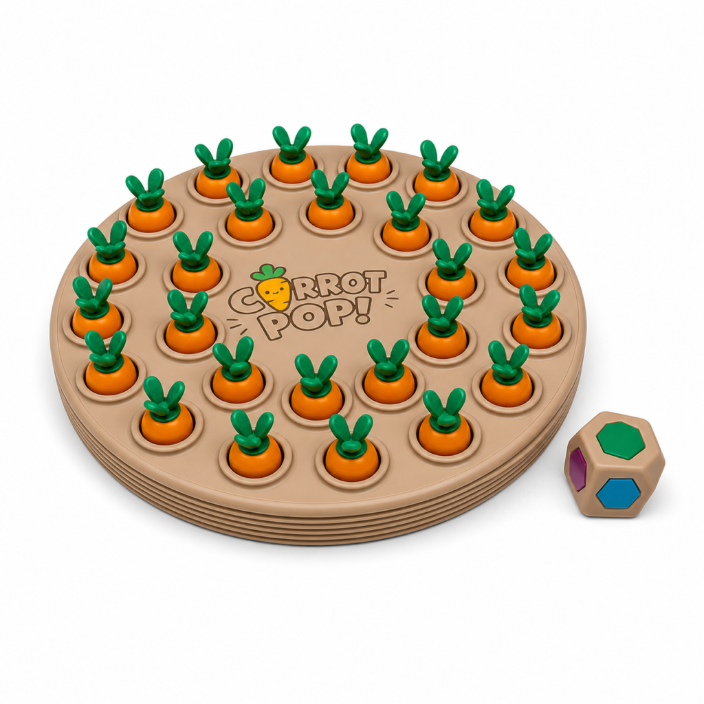 Carrot Pop — Juego de Memoria — Fondo blanco