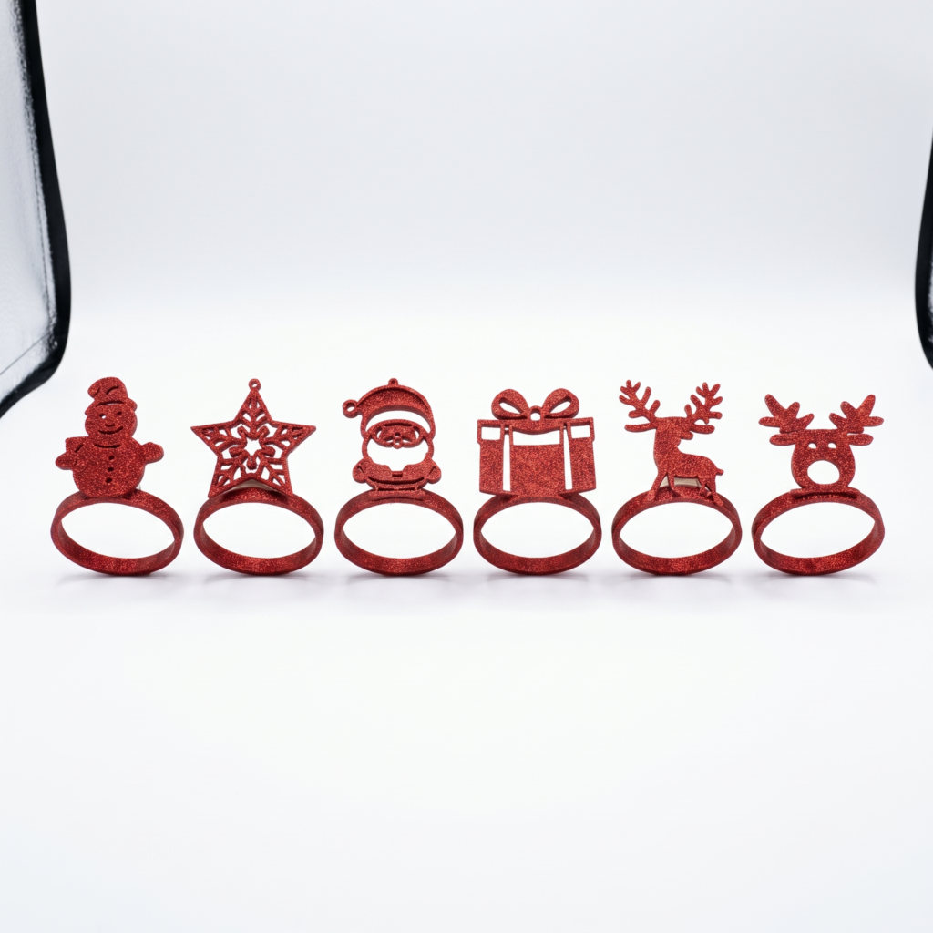 Set de Anillos Navideños para Servilleta