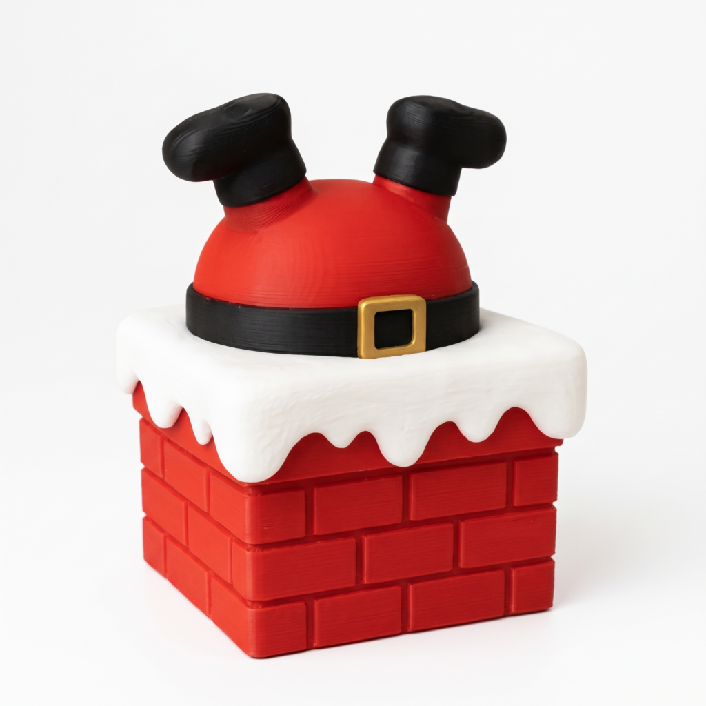 Santa en la Chimenea