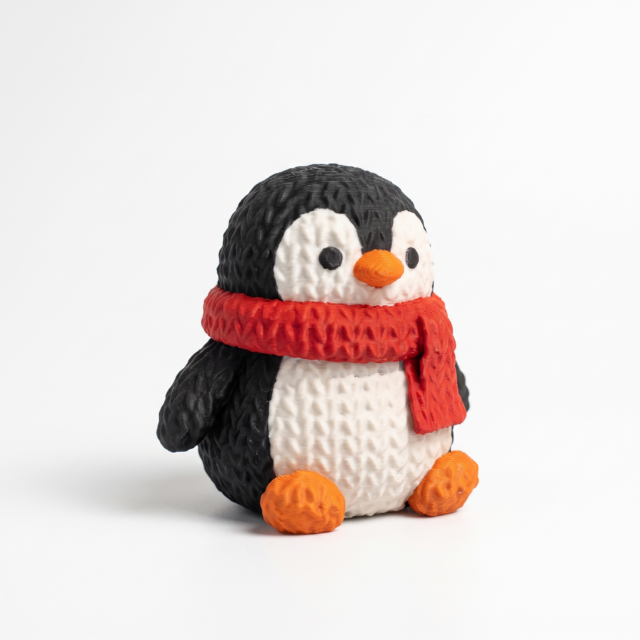 Pingüino Navideño Tejido