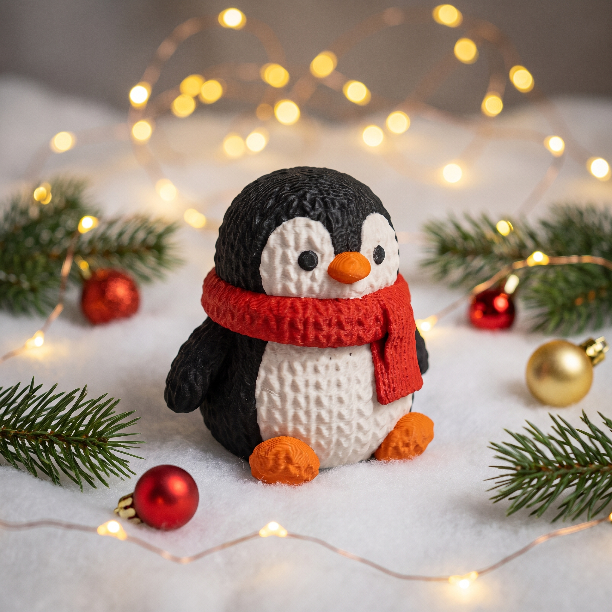 Pingüino Navideño Tejido - Image 2