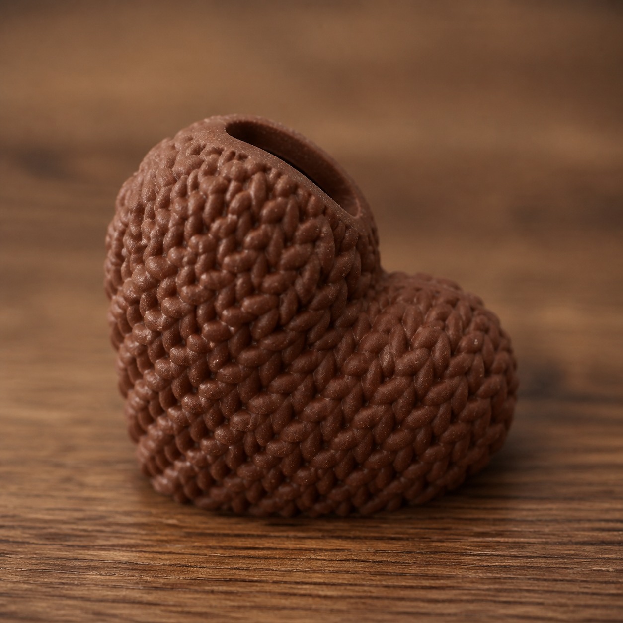 Portafoto Corazón Tejido