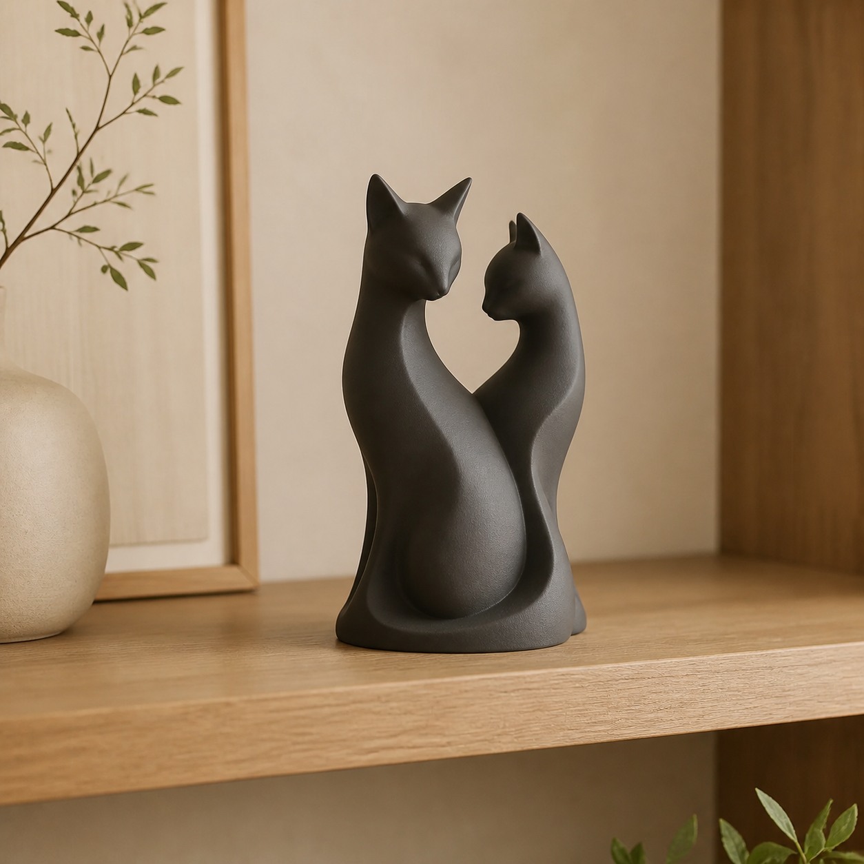 Escultura Gatos Vínculo