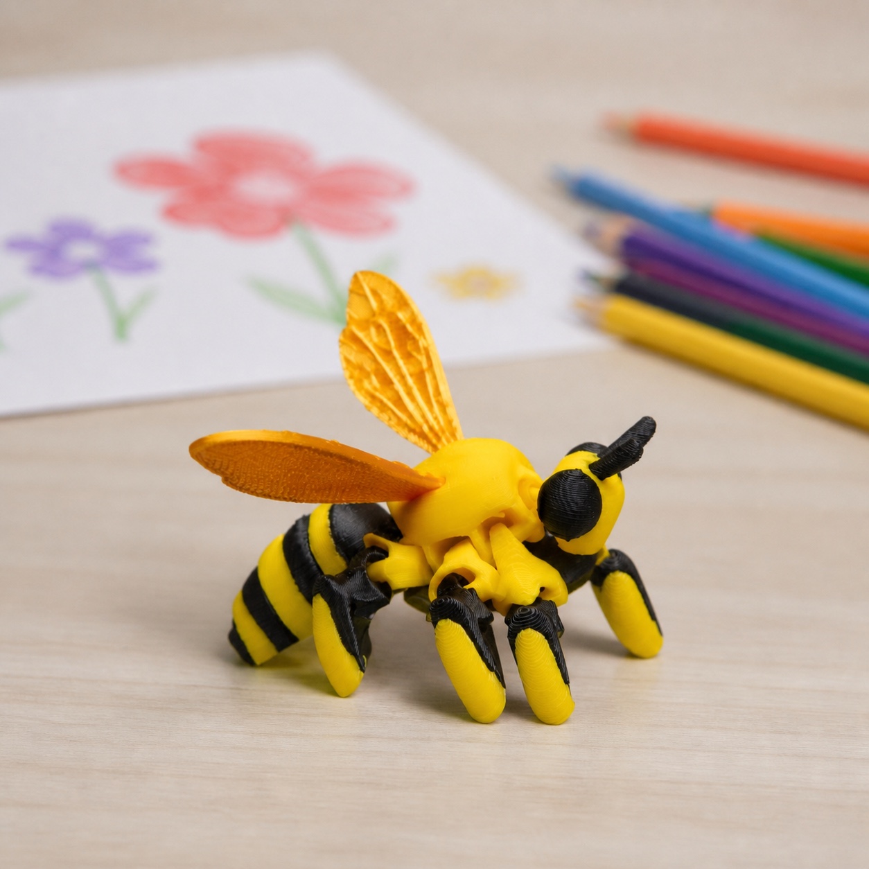Abeja Articulada — en uso