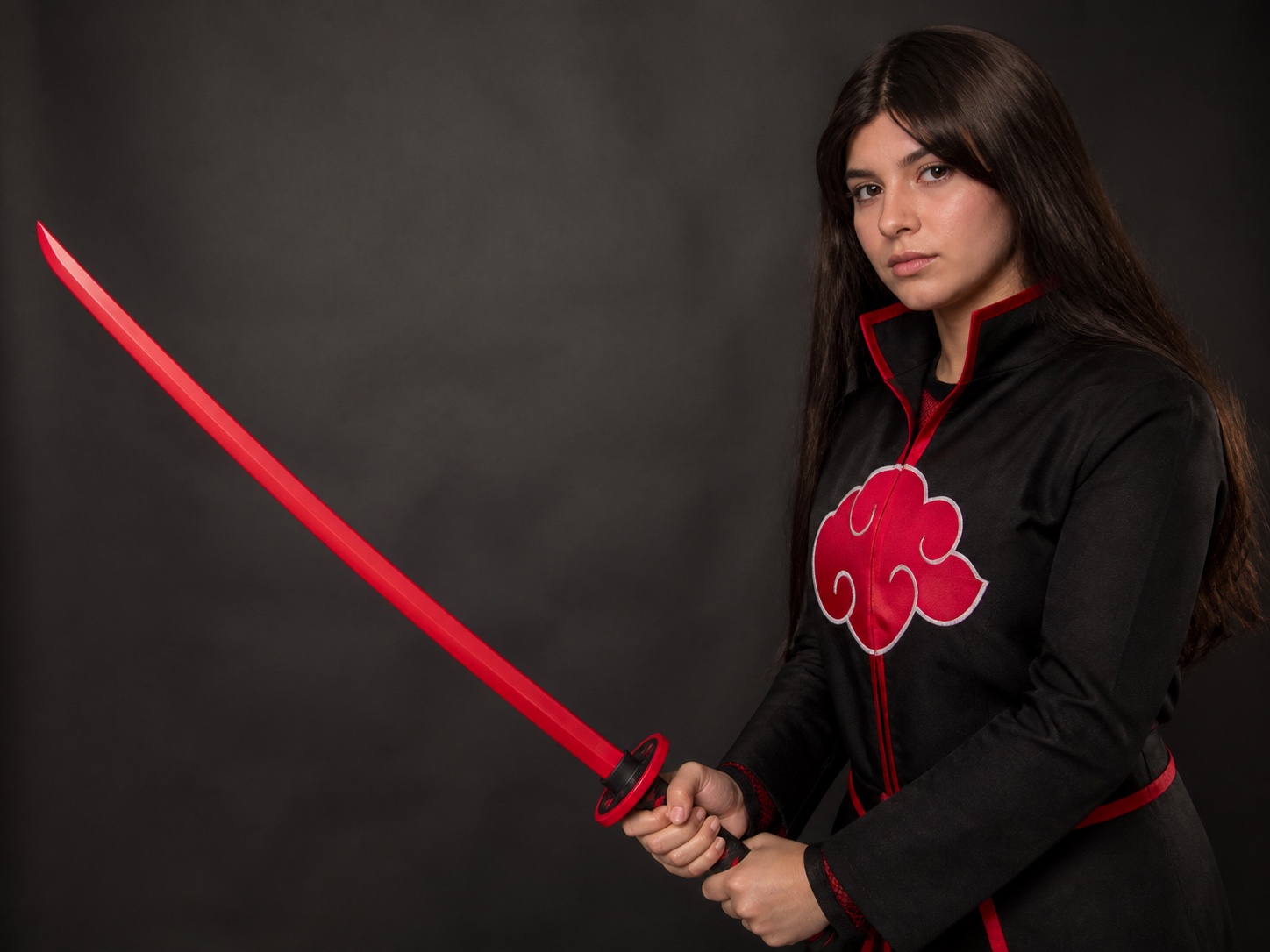 Katana Retráctil — en uso