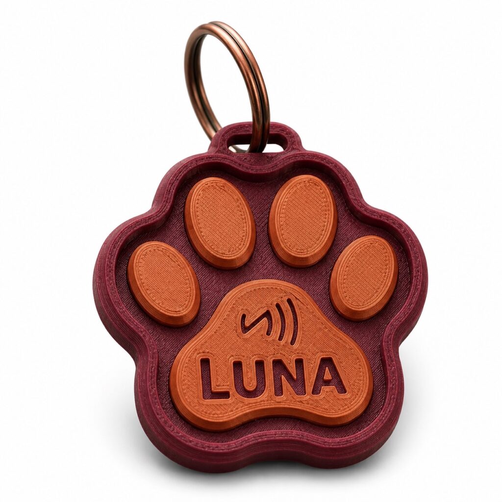 Placa Smart Paw NFC — vista completa