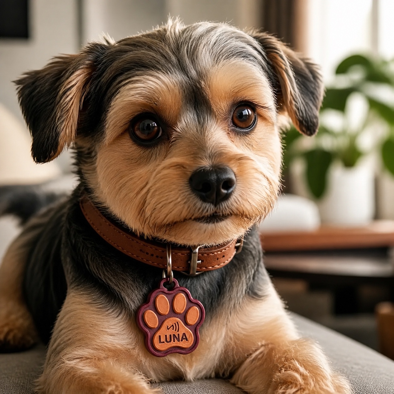 Placa Smart Paw NFC — en uso