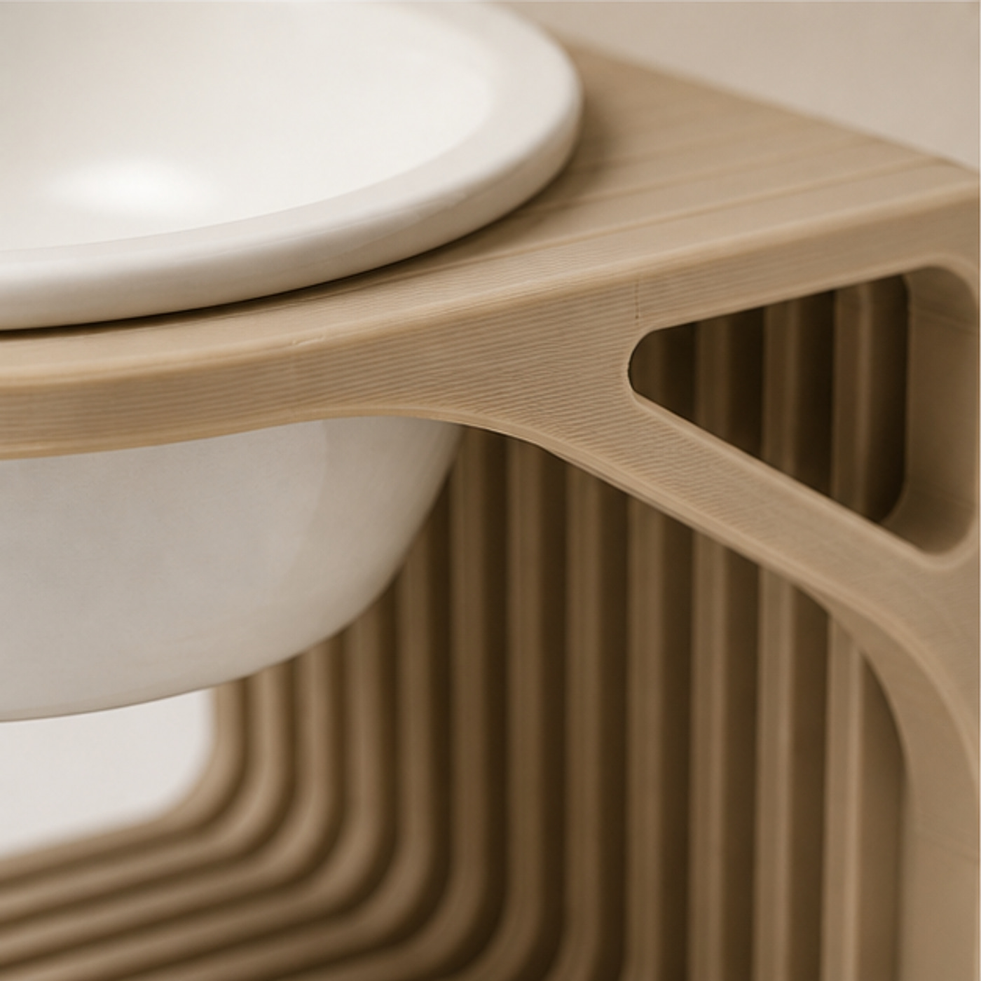 Soporte Elevado Onami — detalle de textura
